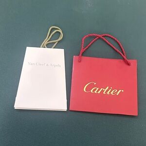 Cartier  and Van Cleef Arpels paper Bags